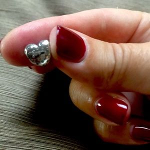 Pandora heart charm - silver